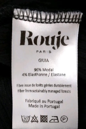 T-shirt Rouje Noir en Coton