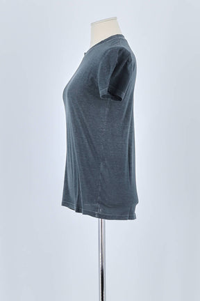 T-shirt Saint Laurent Gris en Coton