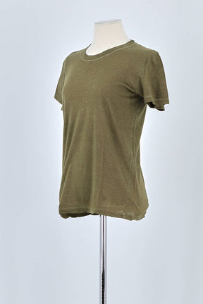 T-shirt Saint Laurent Kaki en Coton