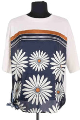 T-shirt Sandro Blanc en Coton, taille L - Seconde Main