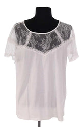 T-shirt Sandro Blanc en Coton, taille L - Seconde Main
