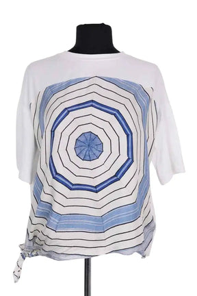 T-shirt Sandro Blanc en Coton, taille M - Seconde Main