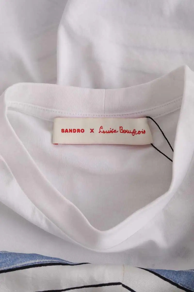T-shirt Sandro Blanc en Coton