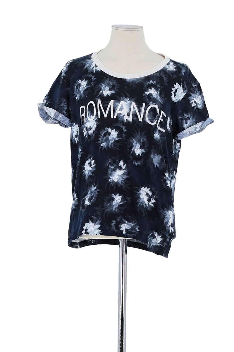 T-shirt Sandro Bleu en Coton, taille S - Seconde Main
