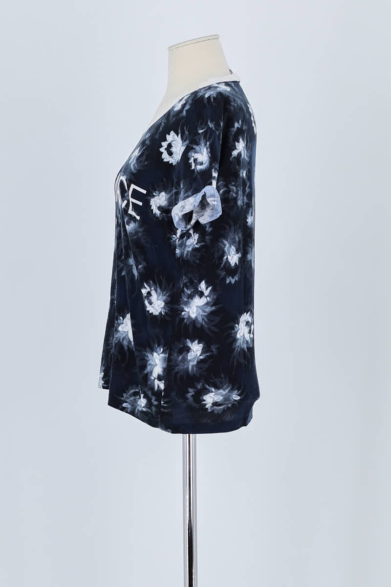 T-shirt Sandro Bleu en Coton