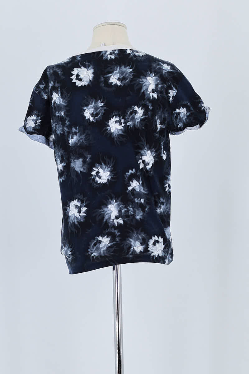 T-shirt Sandro Bleu en Coton