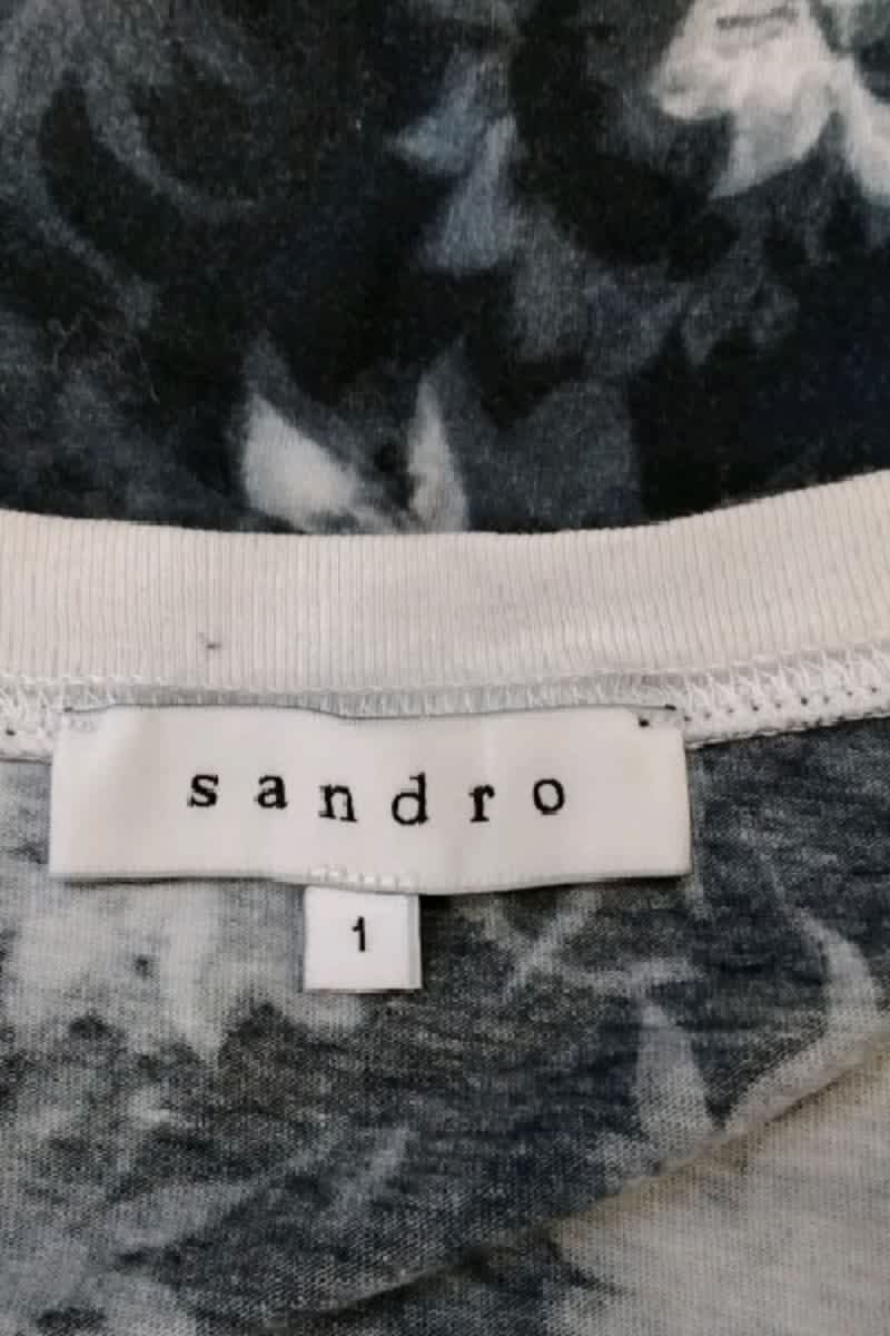 T-shirt Sandro Bleu en Coton