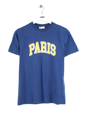 T-shirt Sandro Bleu en Coton, taille XS - Seconde Main