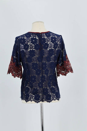 T-shirt Sandro Bleu en Synthétique