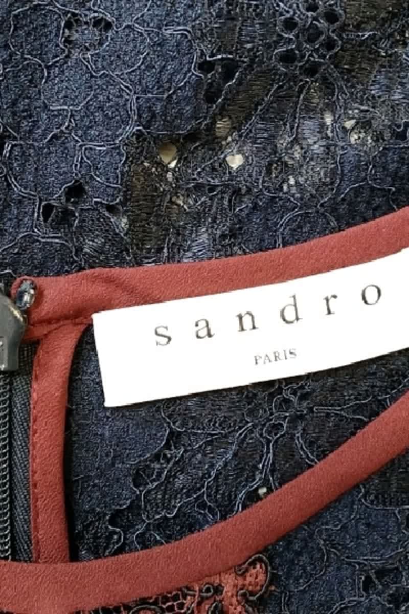 T-shirt Sandro Bleu en Synthétique