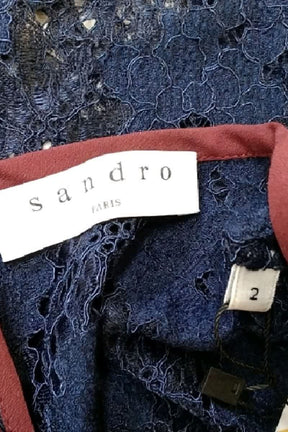 T-shirt Sandro Bleu en Synthétique