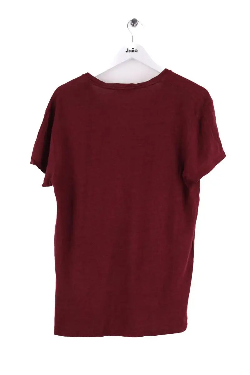 T-shirt Sandro Bordeaux en Lin