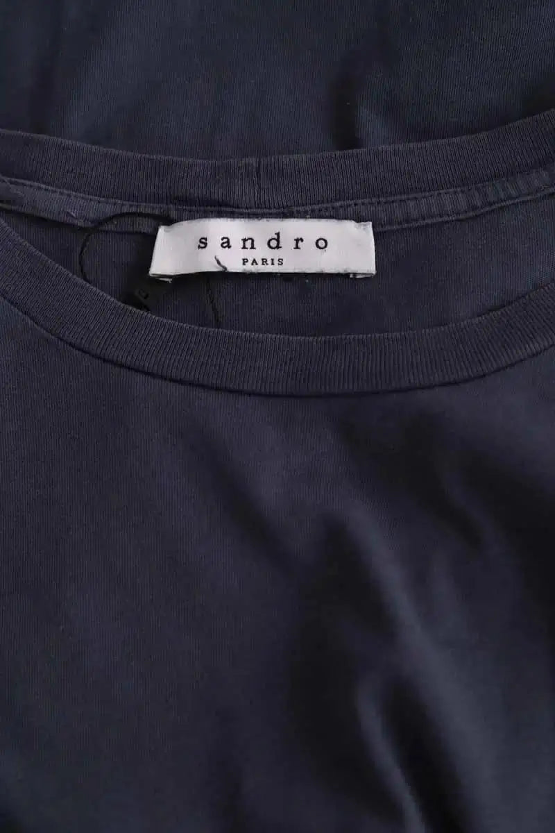 T-shirt Sandro Gris en Coton