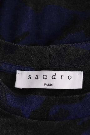 T-shirt Sandro Gris en Coton