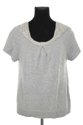 T-shirt Sandro Gris en Viscose, taille S - Seconde Main