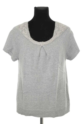 T-shirt Sandro Gris en Viscose, taille S - Seconde Main