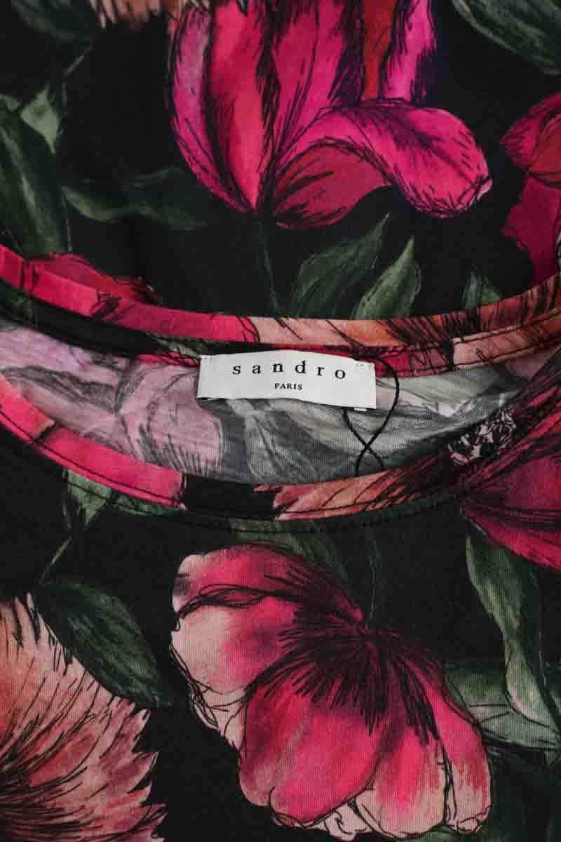 T-shirt Sandro Multicolore en Coton