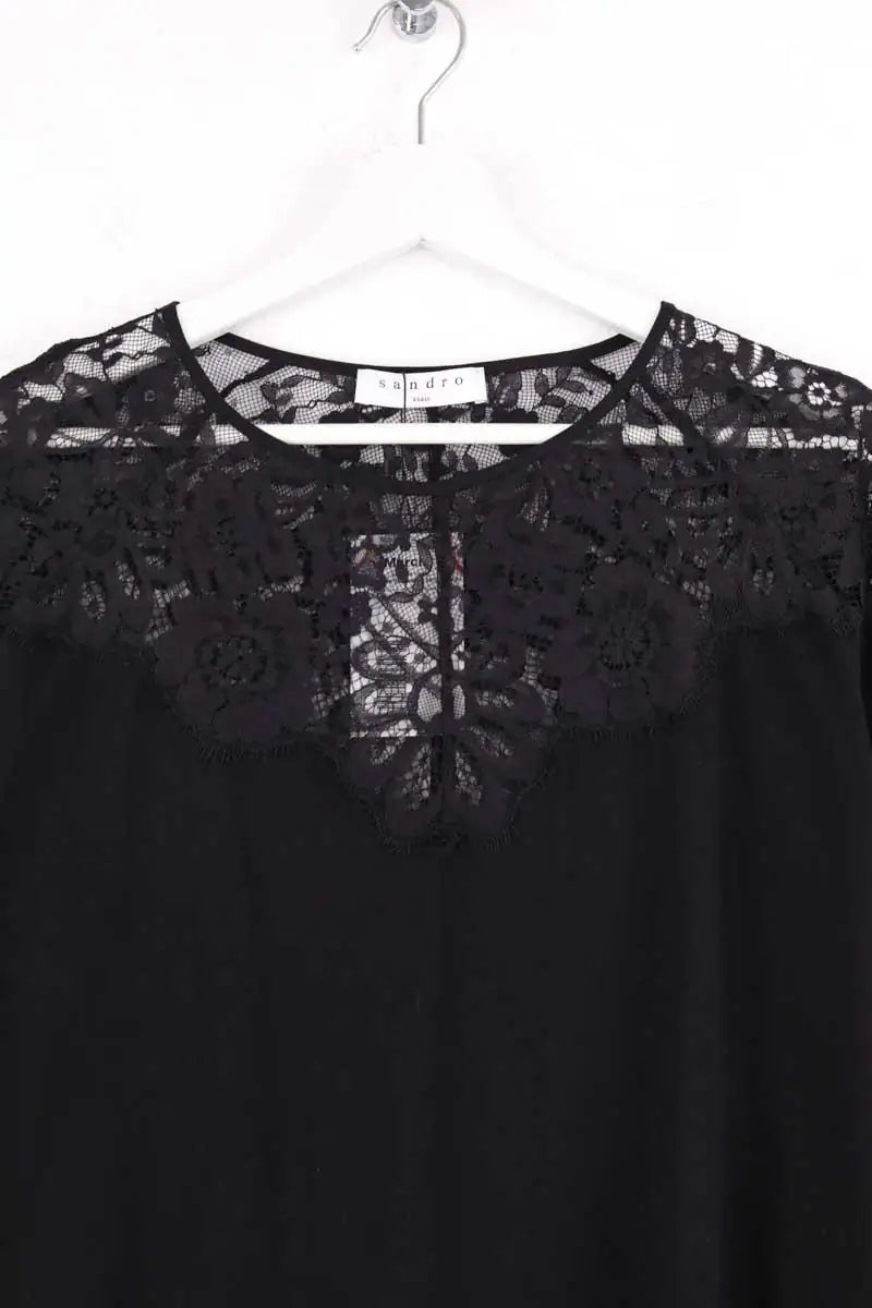 T-shirt Sandro Noir en Coton
