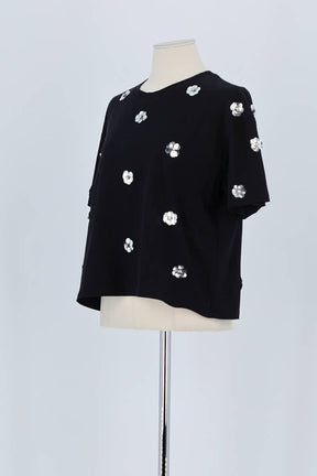 T-shirt Sandro Noir en Coton