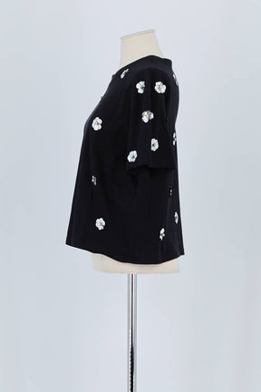 T-shirt Sandro Noir en Coton