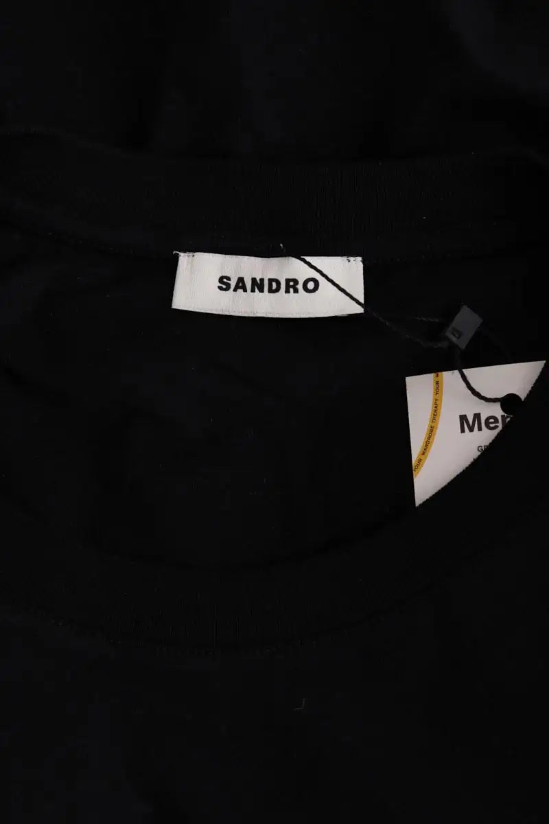 T-shirt Sandro Noir en Coton
