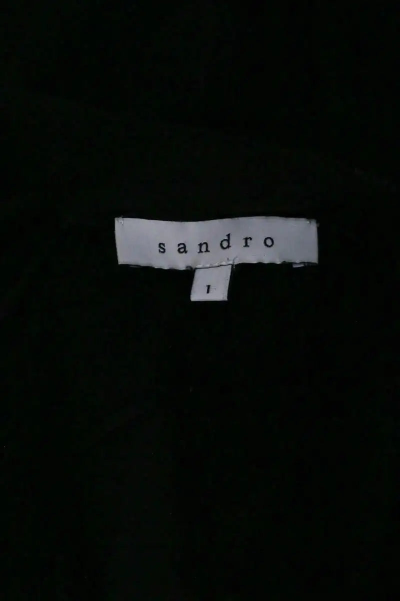 T-shirt Sandro Noir en Laine