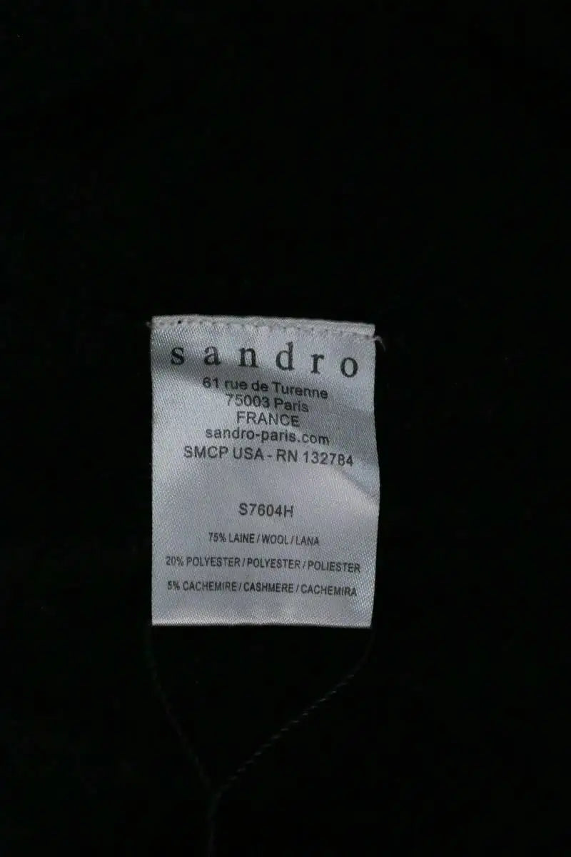 T-shirt Sandro Noir en Laine