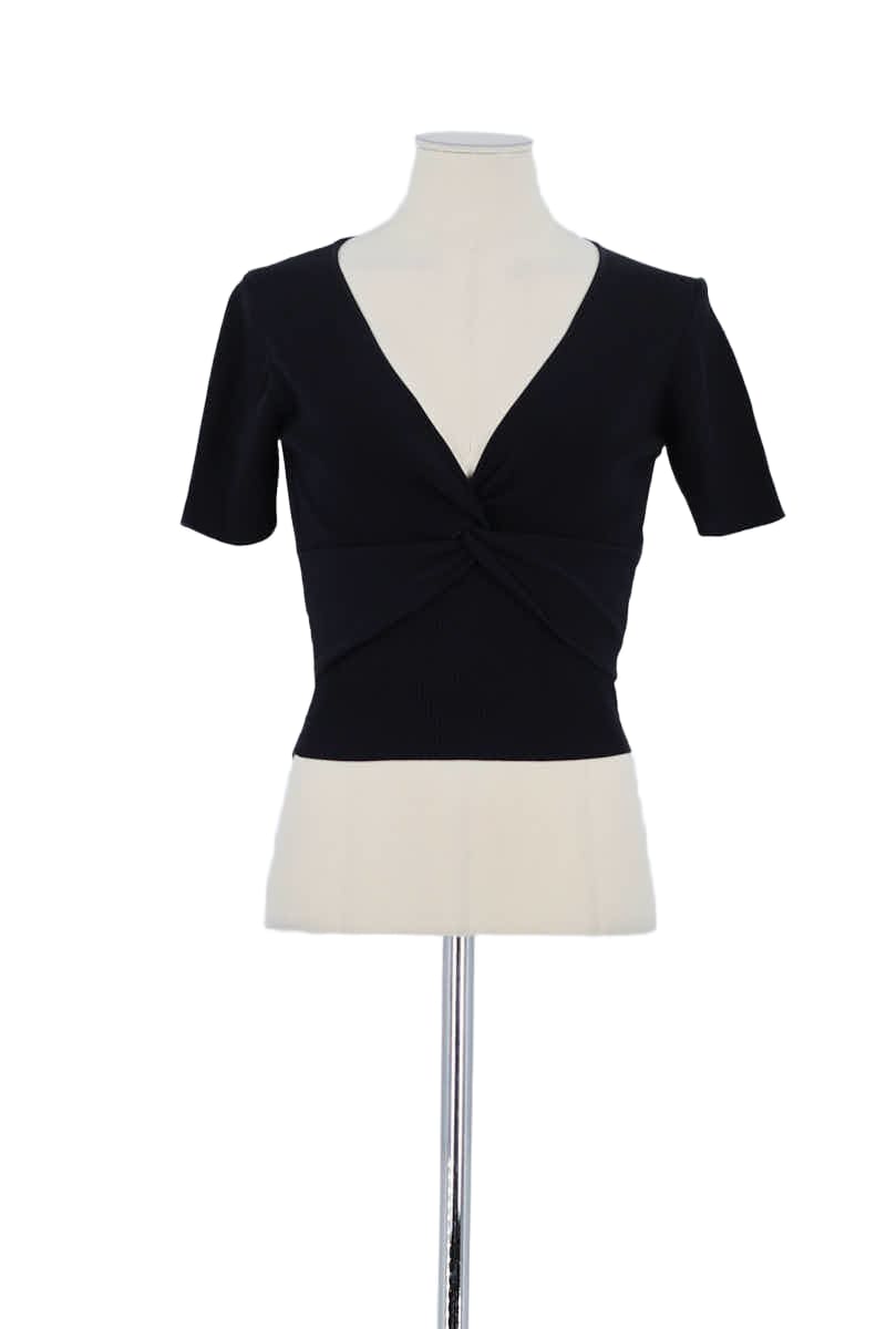 T-shirt Sandro Noir en Viscose, taille S - Seconde Main