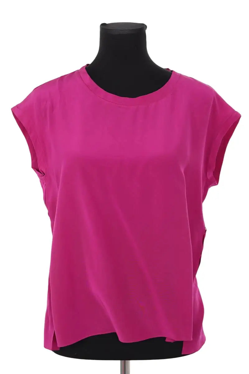 T-shirt Sandro Violet en Soie, taille S - Seconde Main