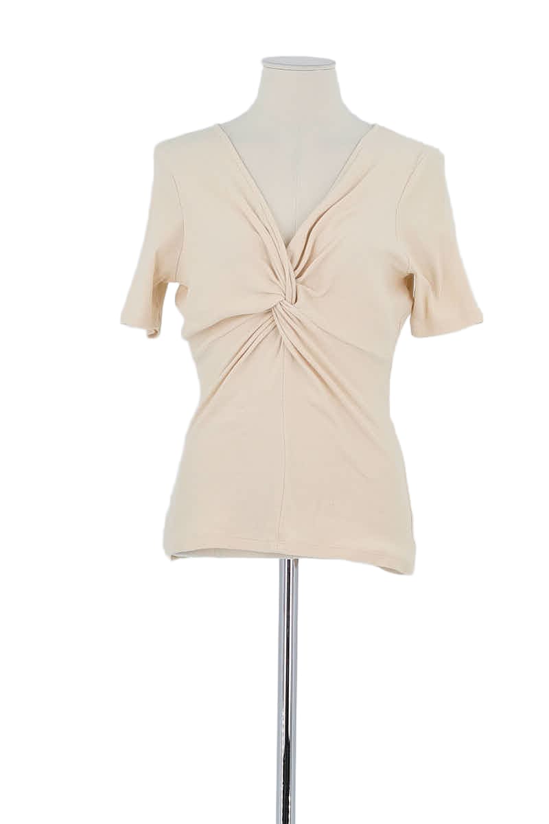 T-shirt Sézane Beige en Coton, taille L - Seconde Main