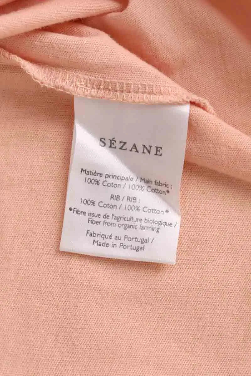 T-shirt Sézane Beige en Coton