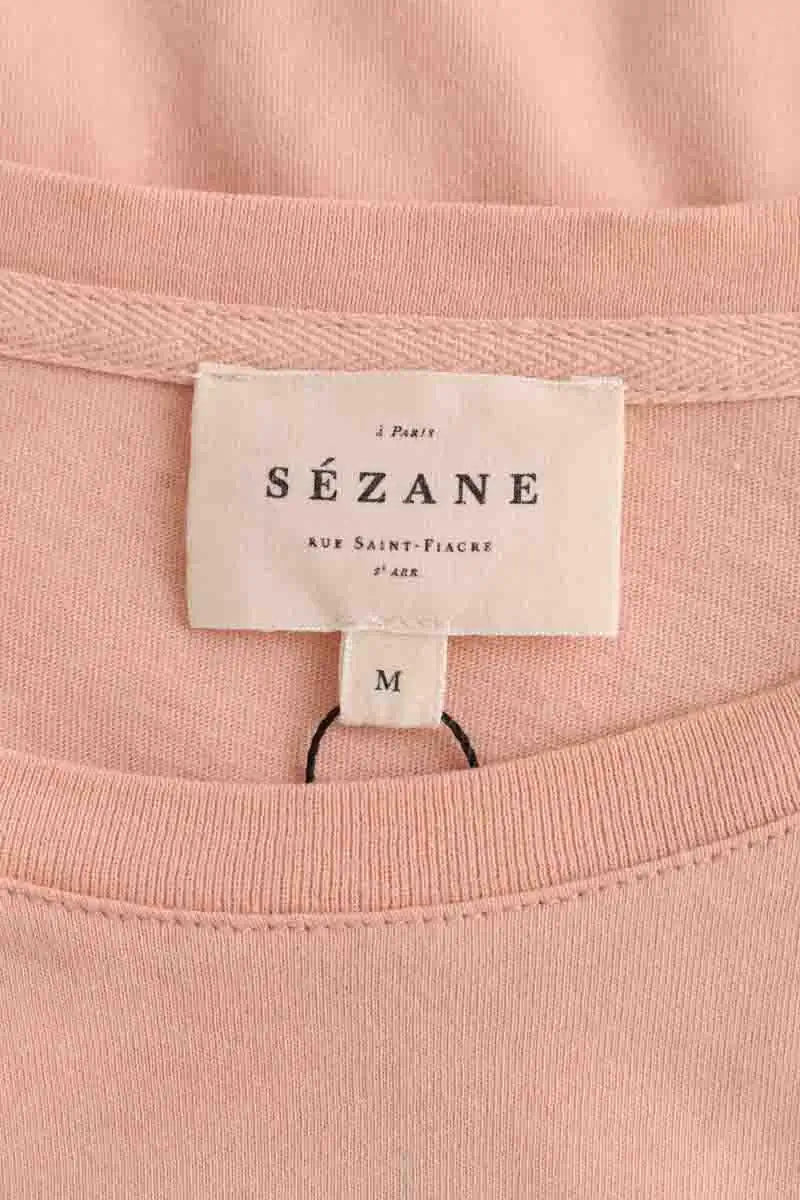 T-shirt Sézane Beige en Coton