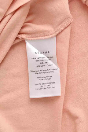 T-shirt Sézane Beige en Coton