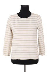 T-shirt Sézane Beige en Coton, taille M - Seconde Main