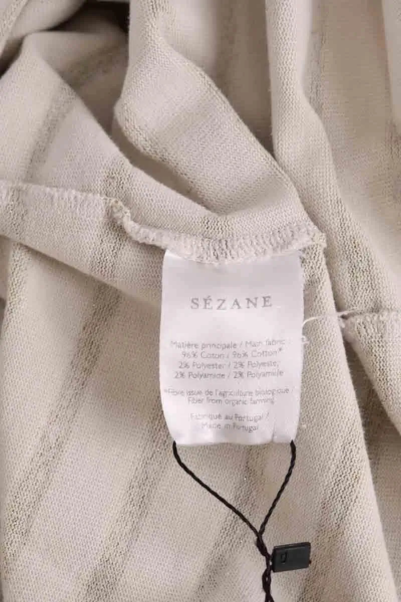 T-shirt Sézane Beige en Coton