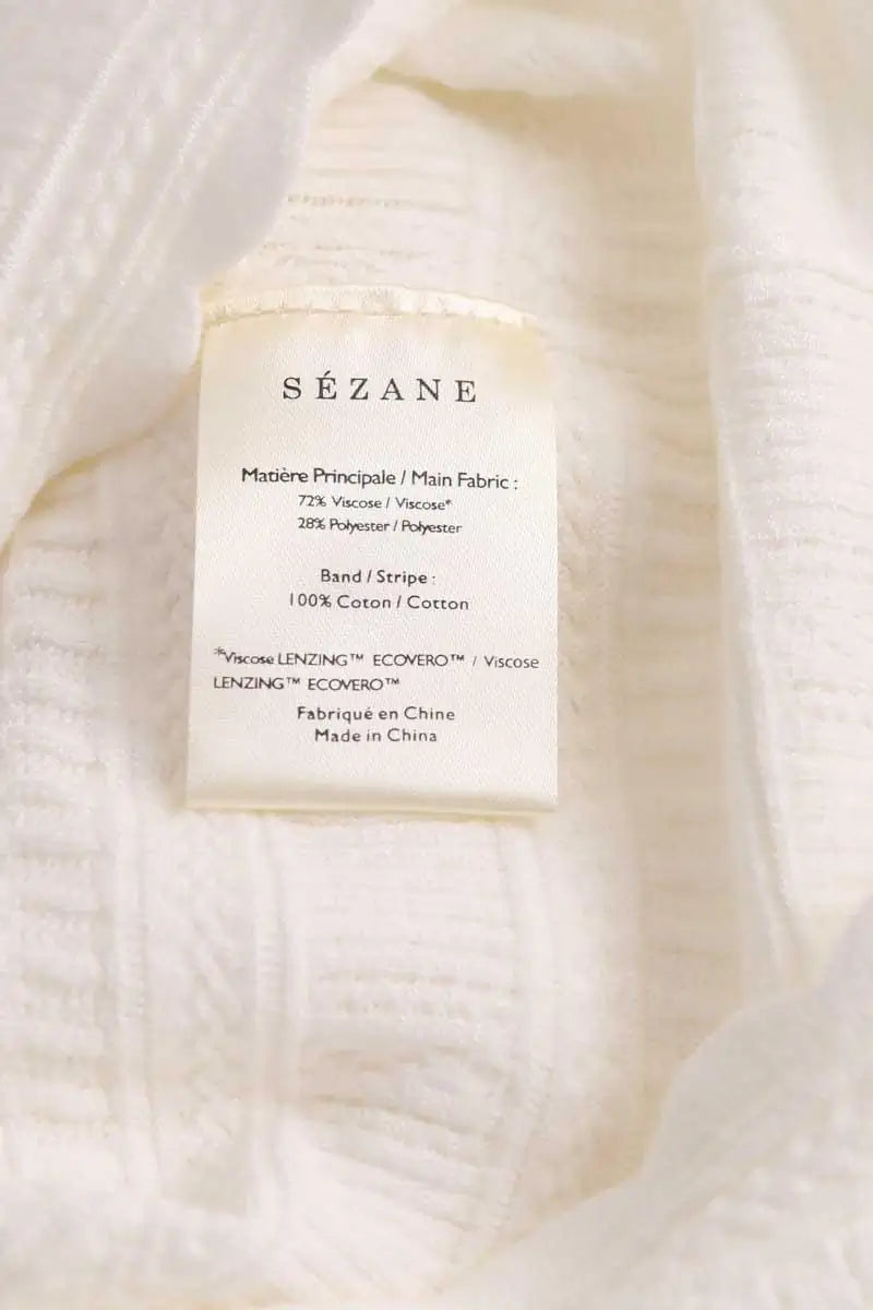 T-shirt Sézane Beige en Coton