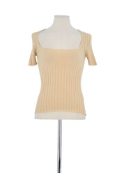 T-shirt Sézane Beige en Laine, taille XS - Seconde Main