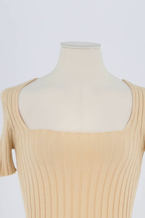 T-shirt Sézane Beige en Laine