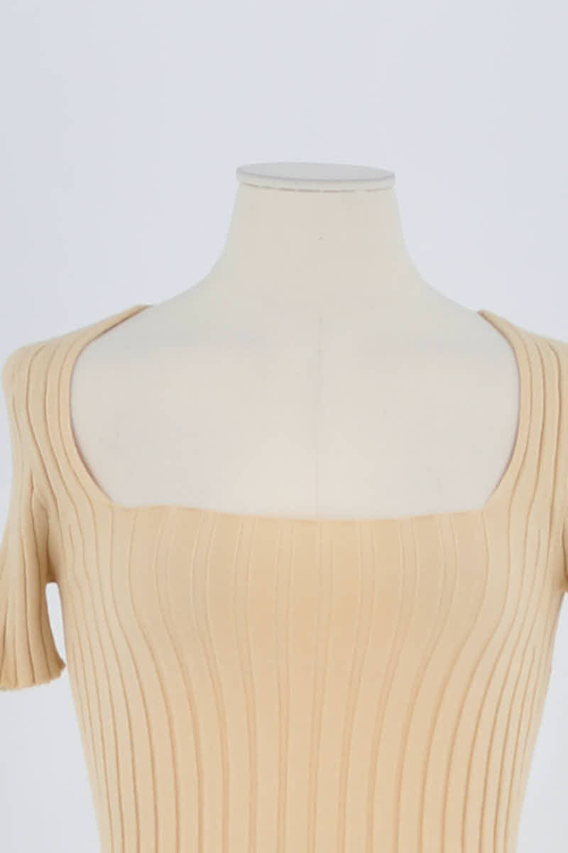 T-shirt Sézane Beige en Laine