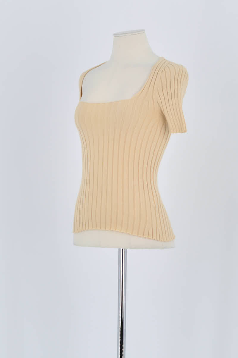 T-shirt Sézane Beige en Laine