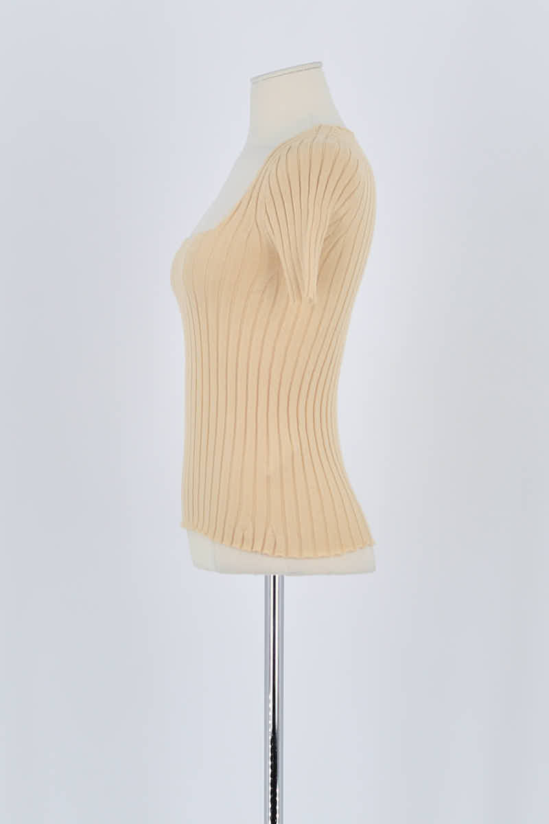 T-shirt Sézane Beige en Laine