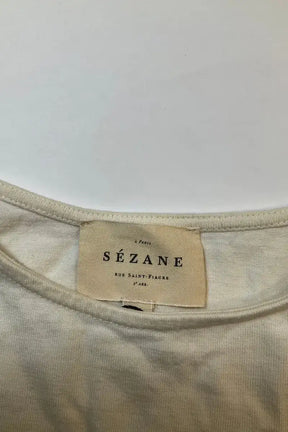 T-shirt Sézane Blanc en Coton