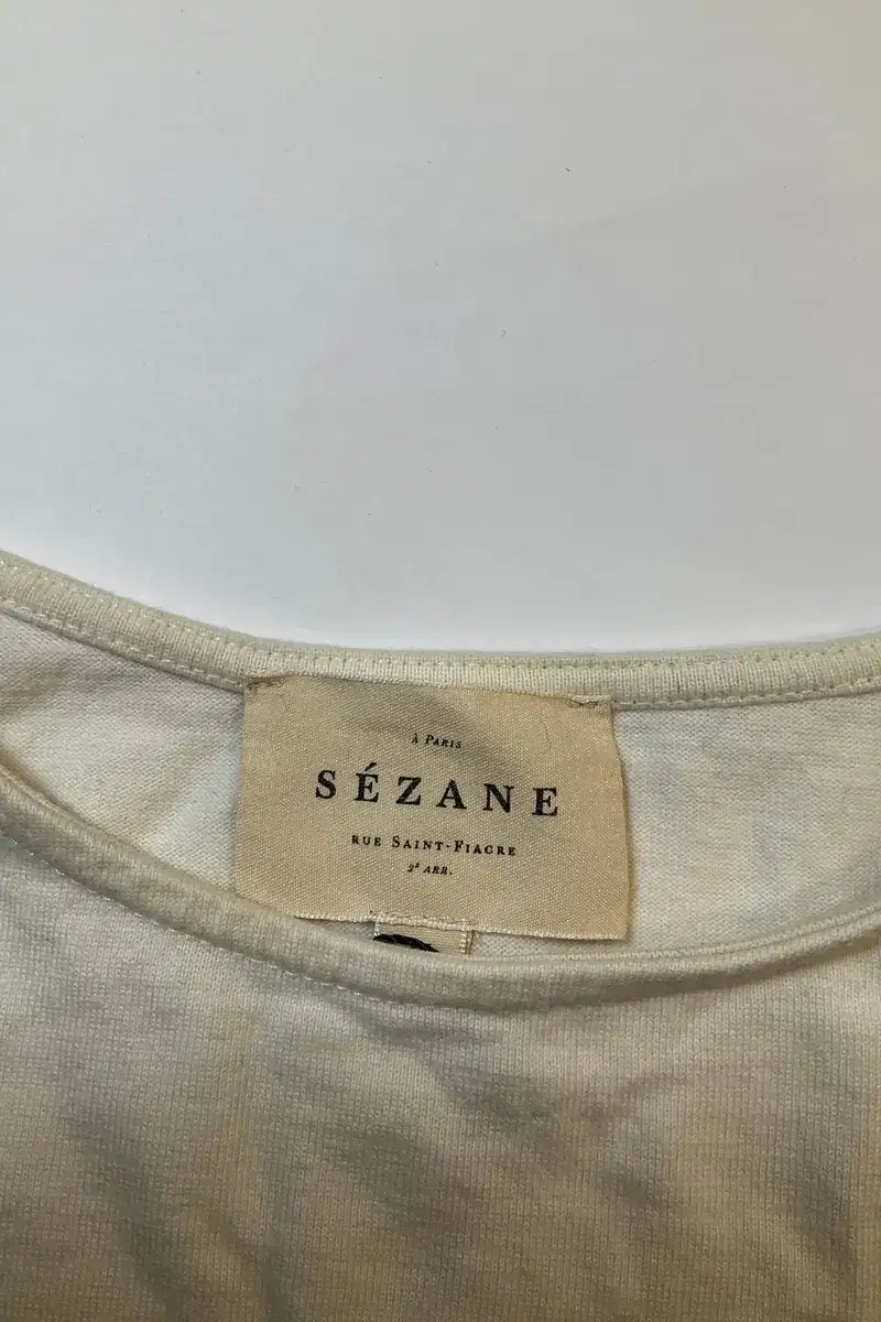 T-shirt Sézane Blanc en Coton