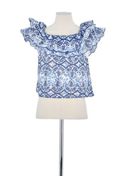 T-shirt Sézane Bleu en Polyester, taille S - Seconde Main