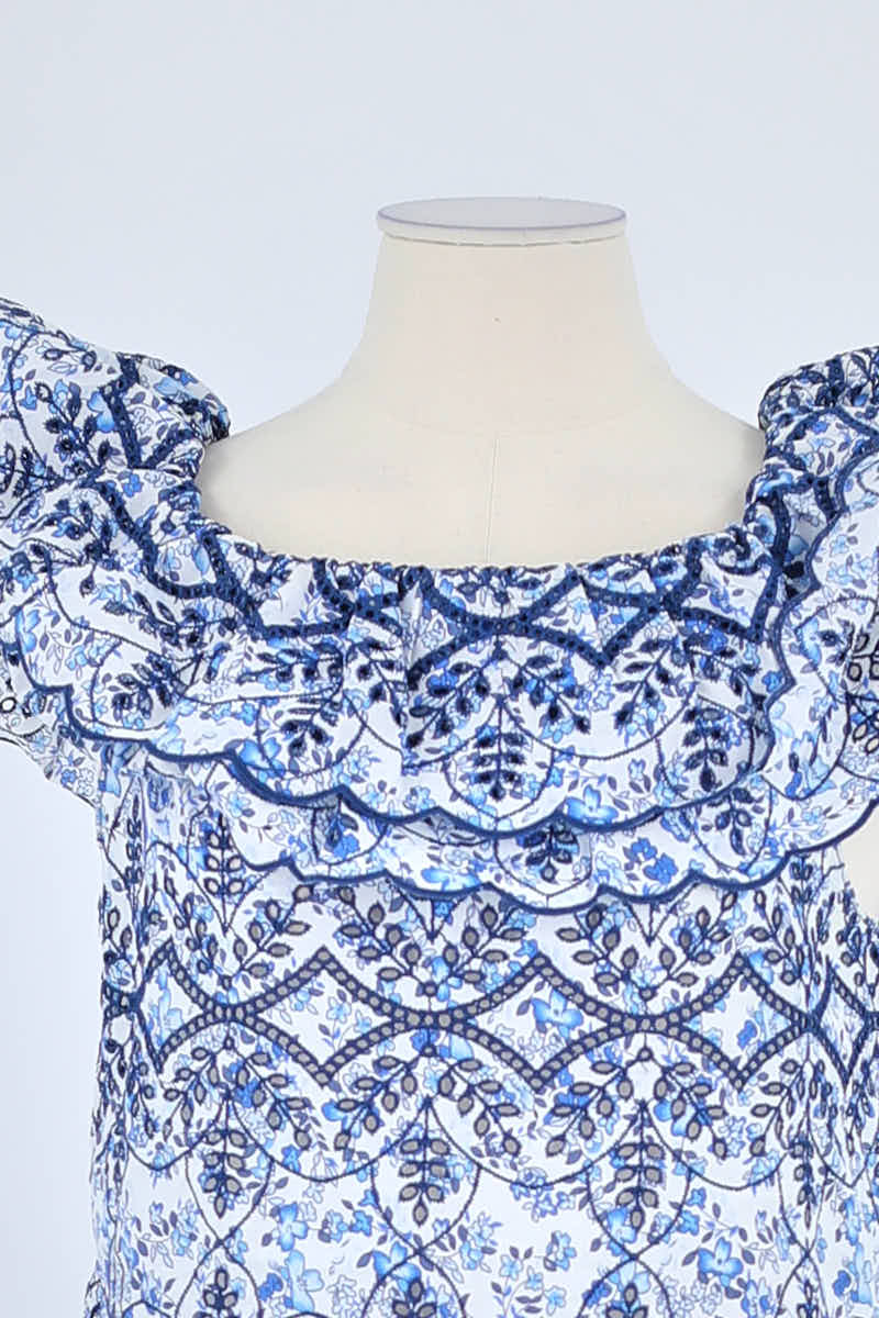 T-shirt Sézane Bleu en Polyester