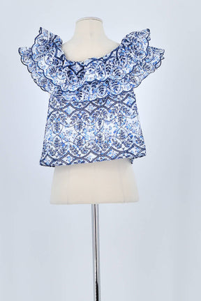 T-shirt Sézane Bleu en Polyester
