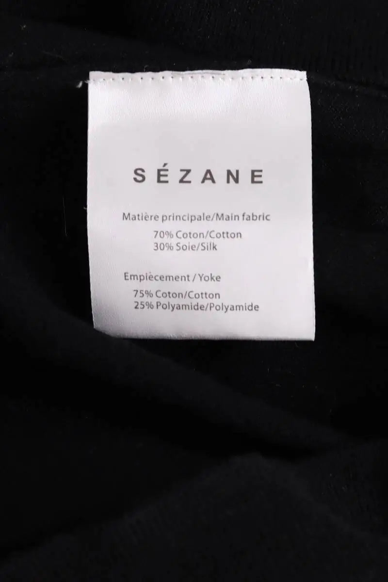 T-shirt Sézane Noir en Coton