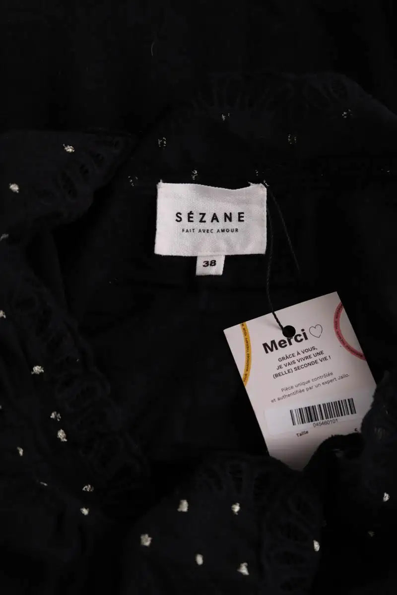 T-shirt Sézane Noir en Coton