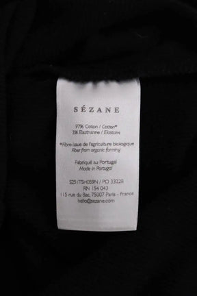 T-shirt Sézane Noir en Coton