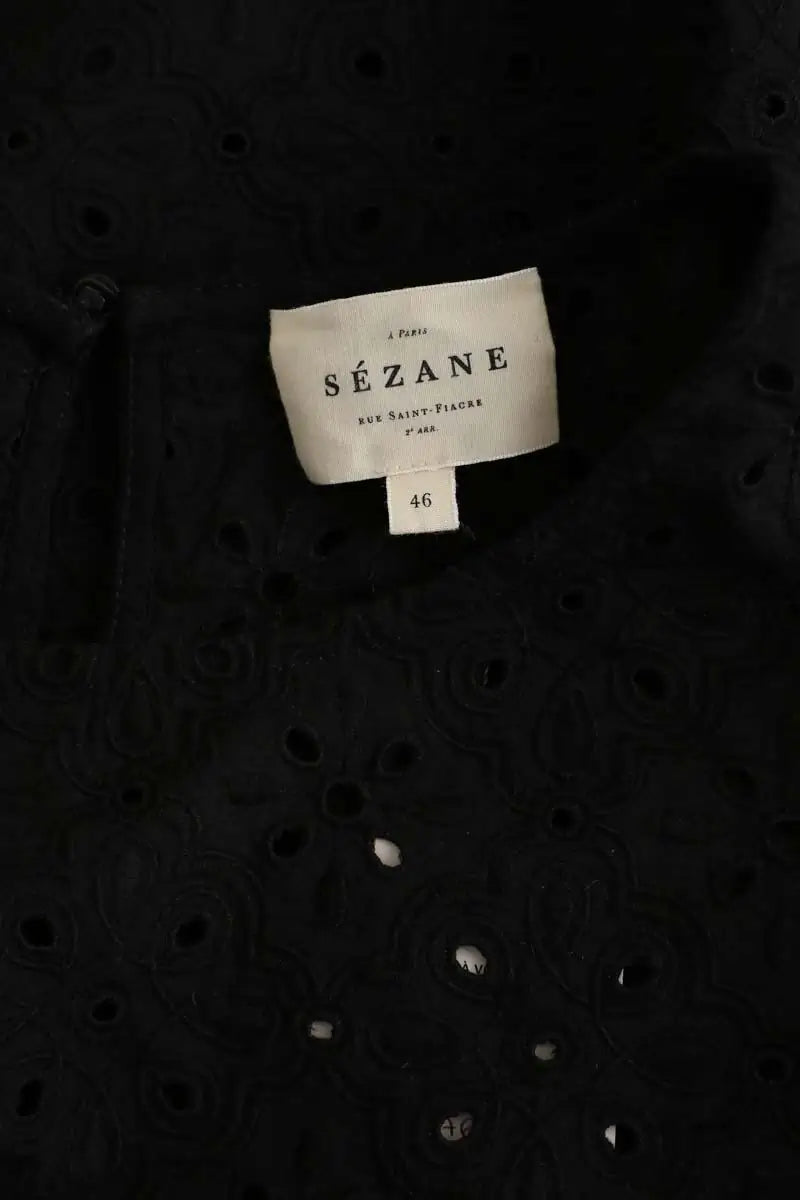 T-shirt Sézane Noir en Coton